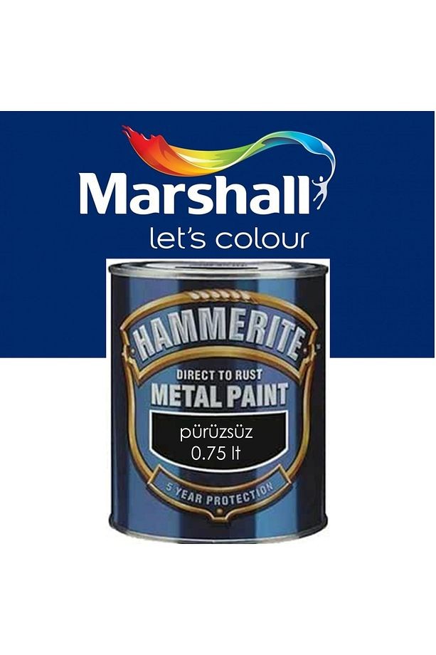 HAMMERİTE DÜZ PÜRÜZSÜZ TİP METAL BOYALARI 0.75 LT