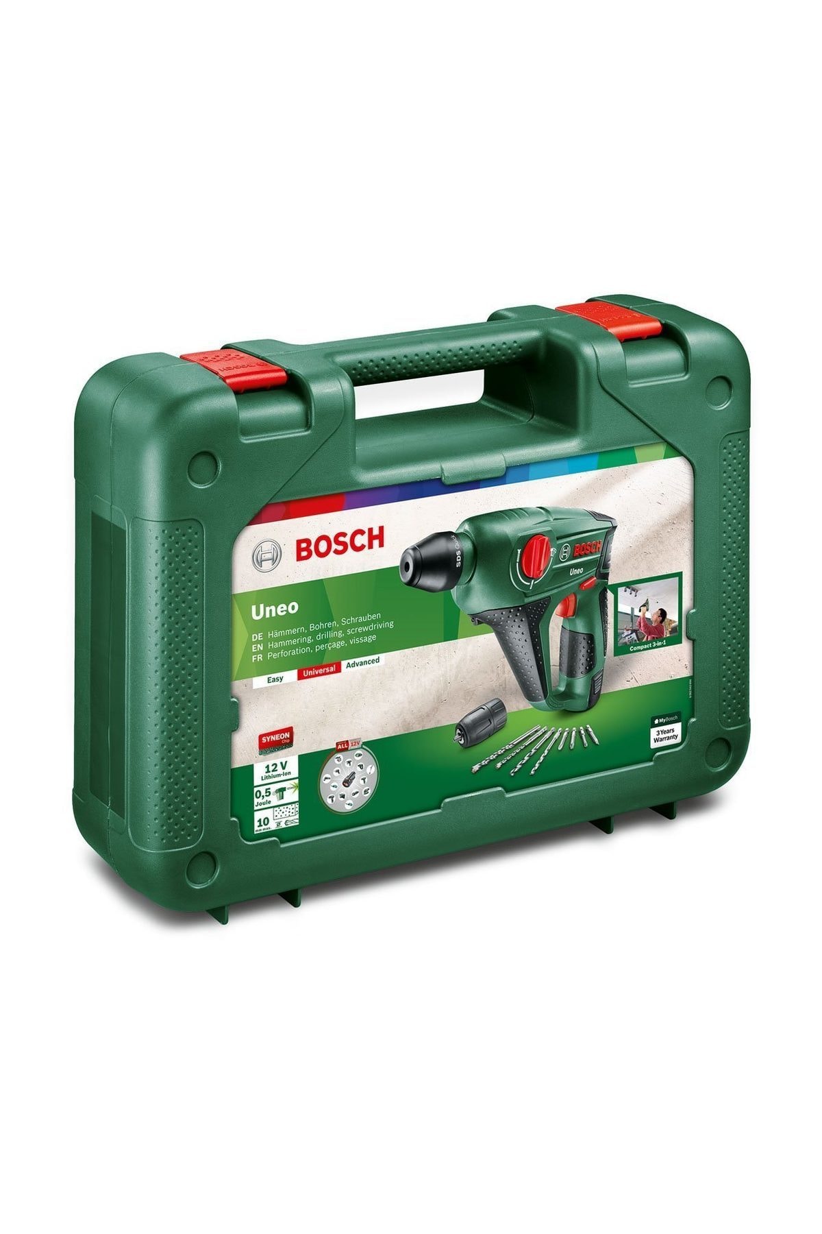 BOSCH Home And Garden Uneo 12'Li Darbeli Akülü Vidalama, 2,5 Ah Tek Akü