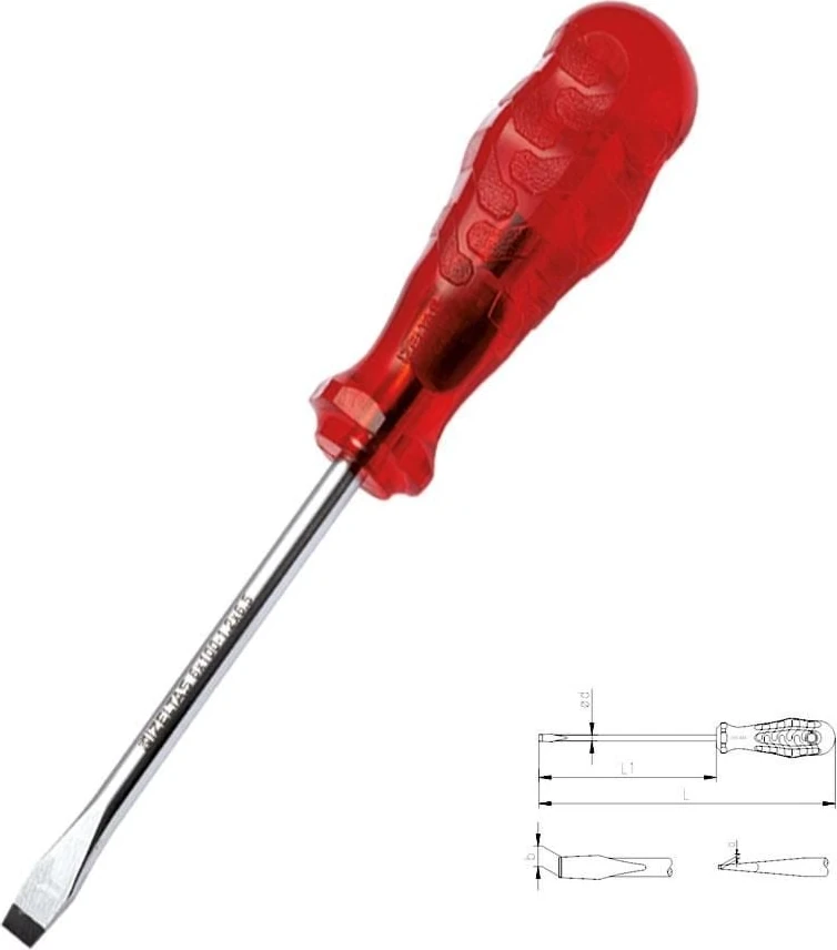 çınar ticaret ızeltaş 4100 kraft düz uçlu tornavida 6x100