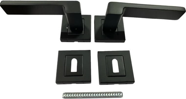 LISINYA202 Sofuoğlu Rozet Anka Mat Siyah Oda Kapı Kolu