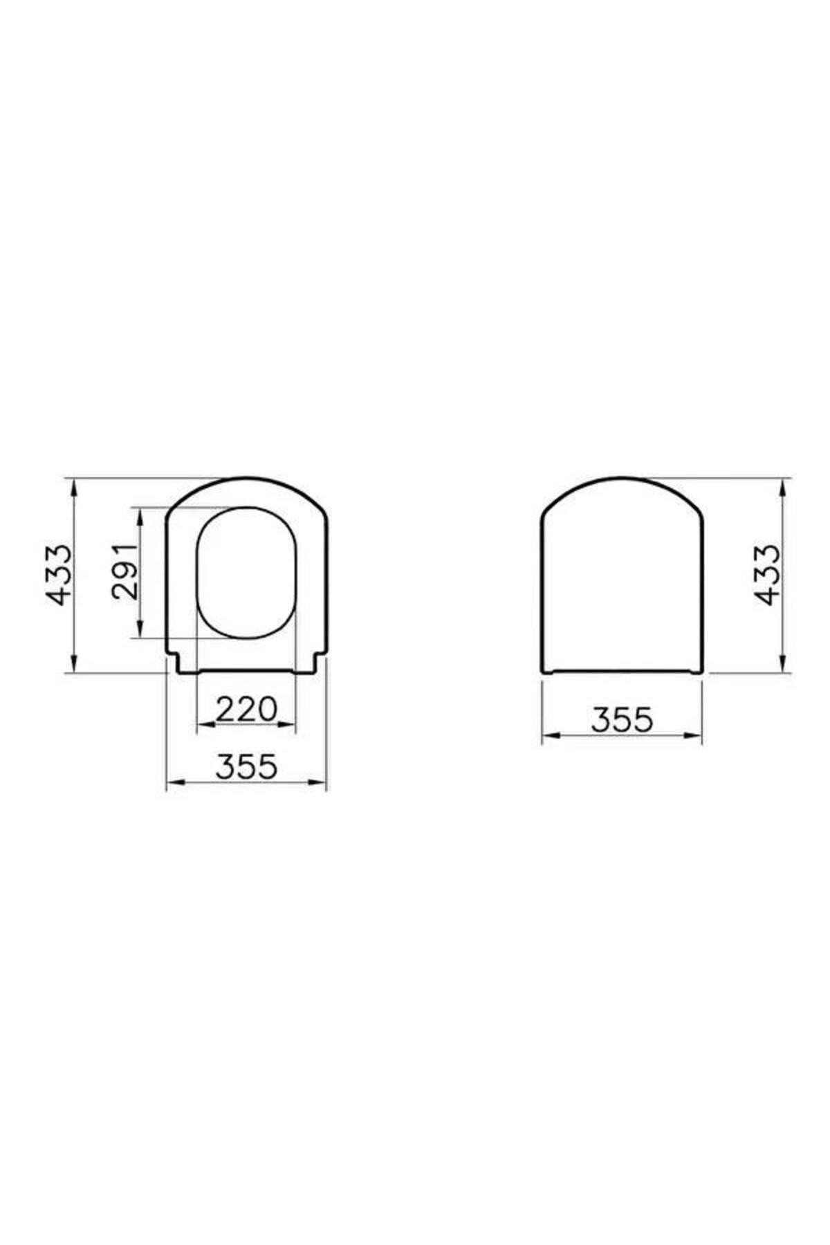 Valarte Soft Klozet Kapağı DP-Beyaz  124-003-009 yavaş kapanır