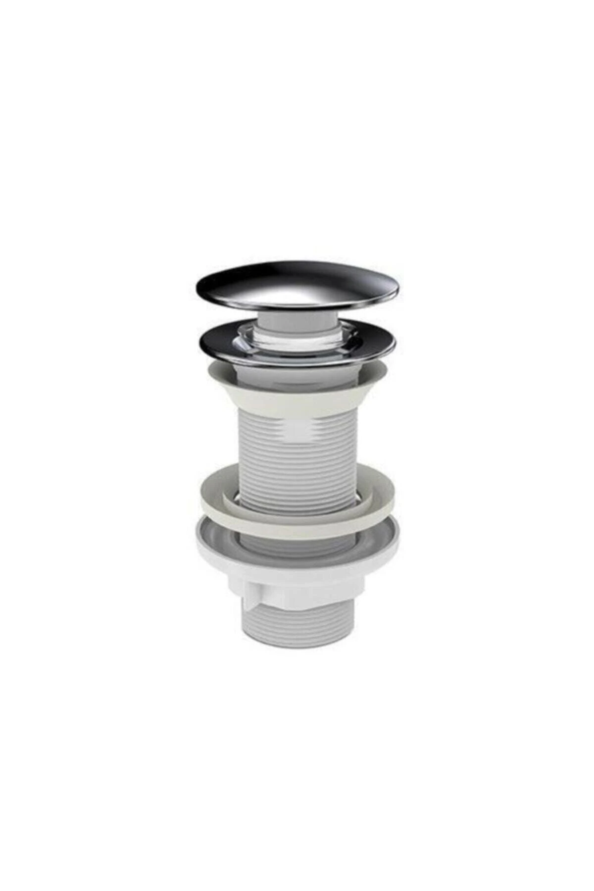 Taşmasız Aç Kapa Körüklü Lavabo Sifonu Metal Krom 220039