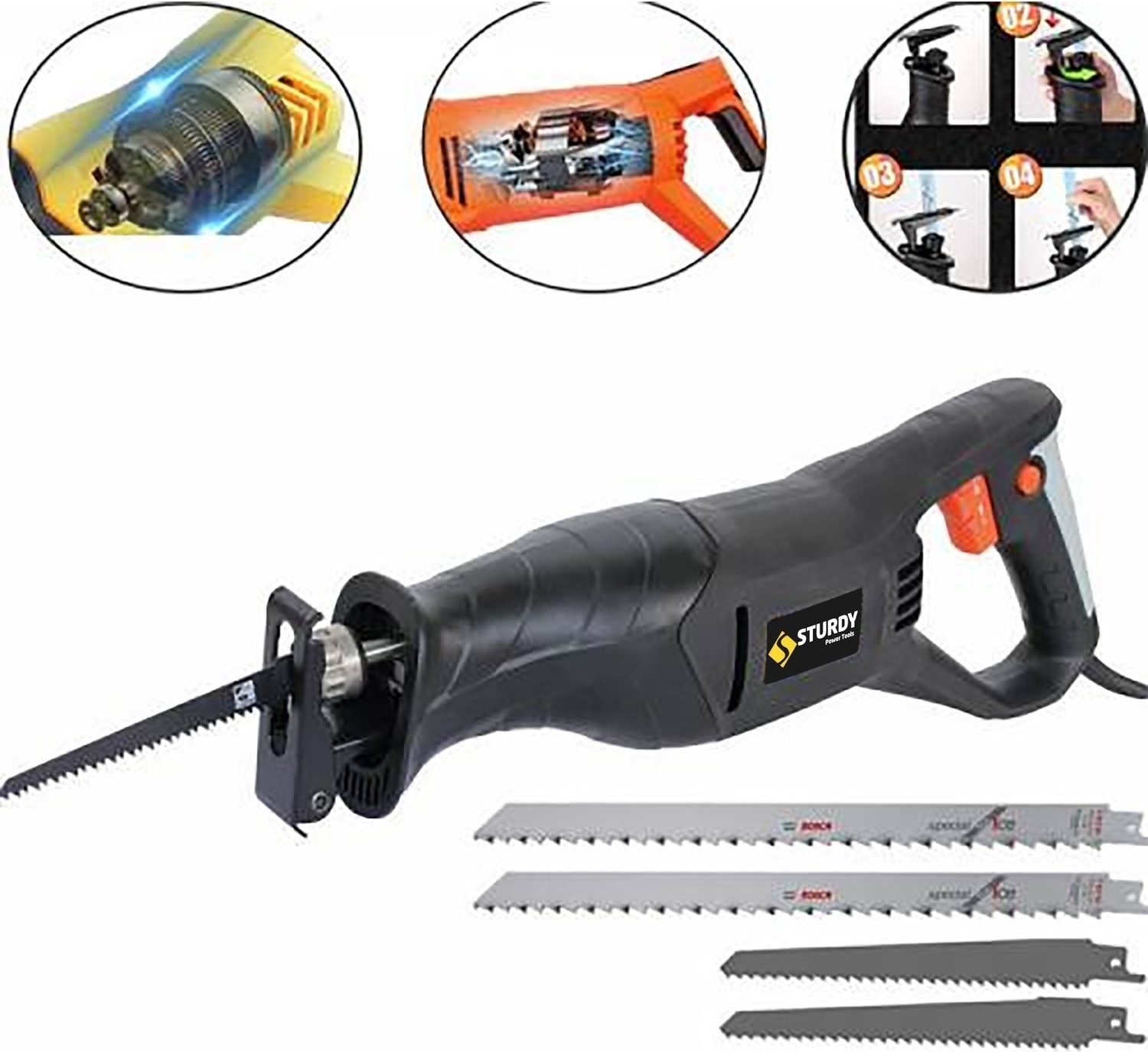 Sjs Metal Şanzıman Tilki Kuyruğu Kemik Kesim Makinesi 3300 W