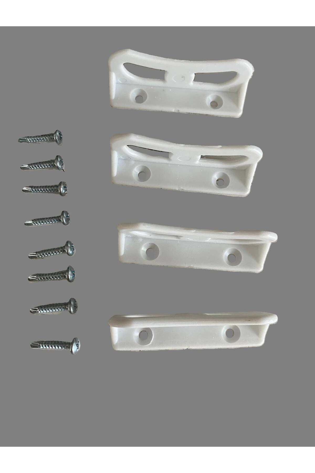 KAPI PENCERE SİNEKLİK TUTAMAĞI BEYAZ RENK 4 ADET TUTAMAK 8 ADET VİDA