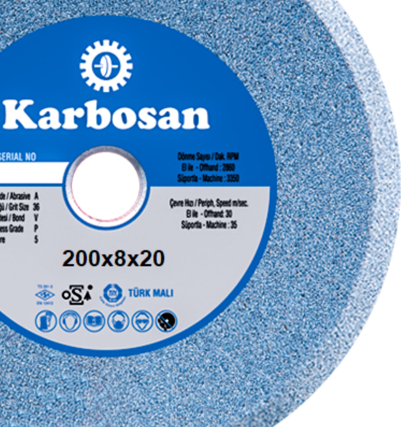KARBOSAN Düz Taş 200X8X20 NK60 920770