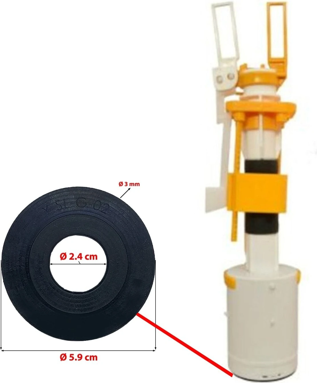 Sanica Gömme Rezervuar Boşaltma Grubu Contası Sanica Eski Tip Boşaltma Grubu Contası