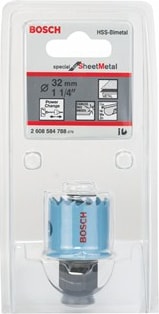 BOSCH - Saç Metal İçin Delik Açma Testeresi (Panç) - 32 Mm, 1 1/4"