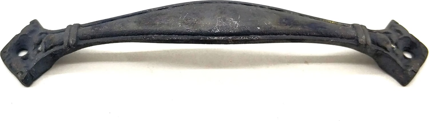 Antika Tarz Dekoratif Pirinç Deste Mobilya Kulbu - 27X155 Mm, Oksit