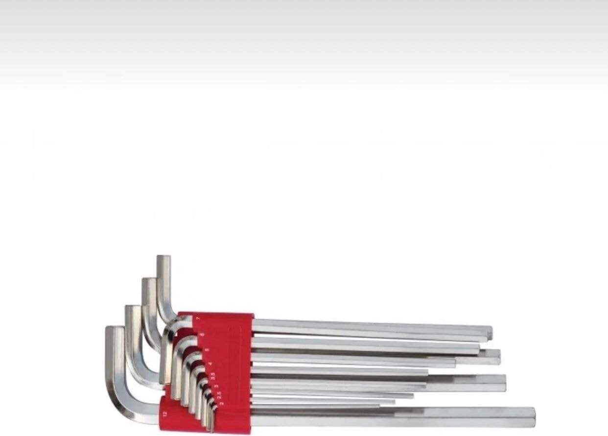 9'lu Düz Alyan Anahtar Seti 180MM