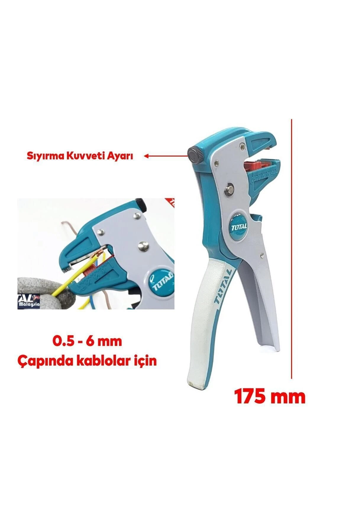 Profesyonel Kablo Sıyırma Pensesi 0.5-6 Mm Bilgisayarcı Network Elektrik Bağlantı Kesici Soyucu