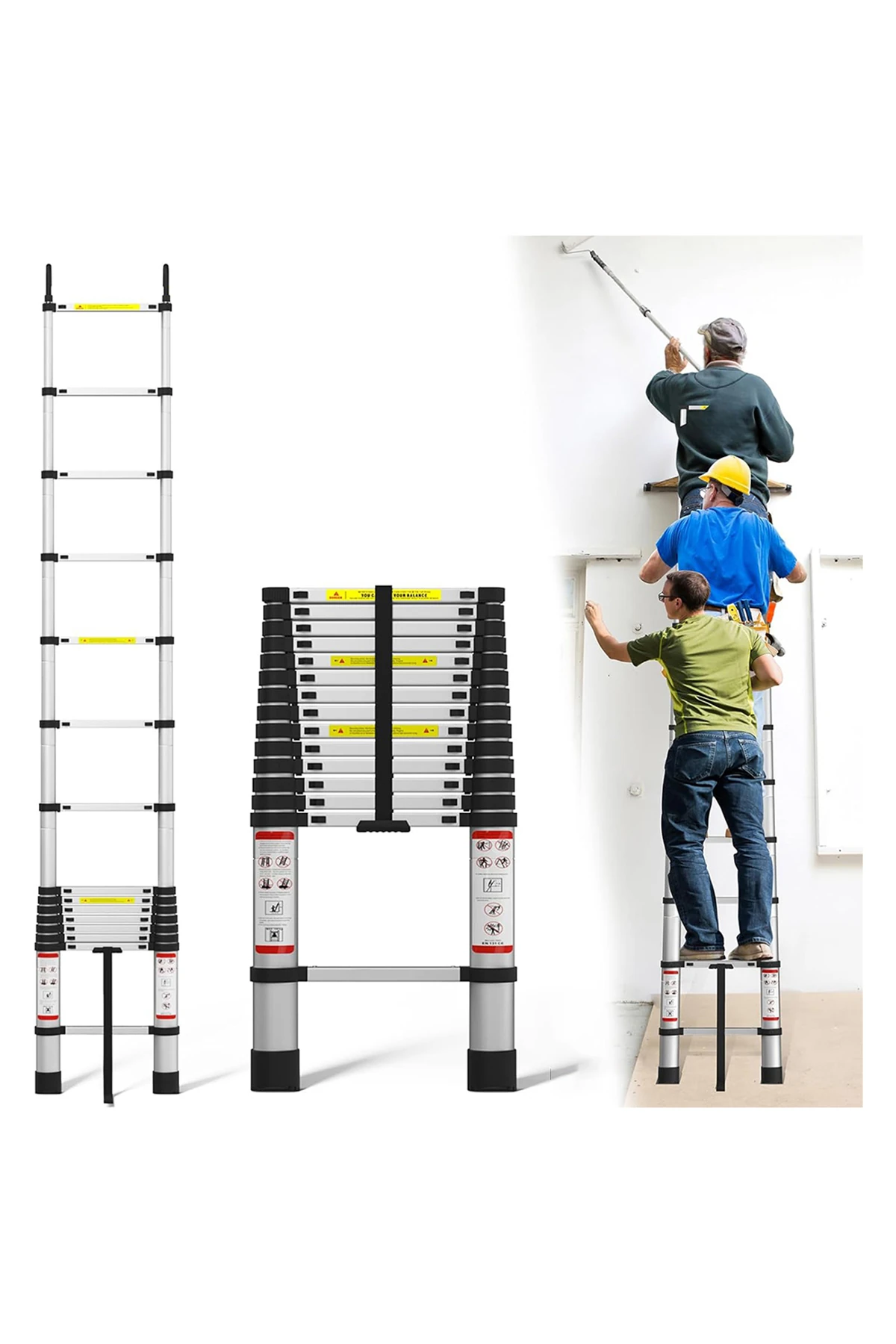 Paslanmaz Çelik Katlanır Merdiven 5.9 Metre