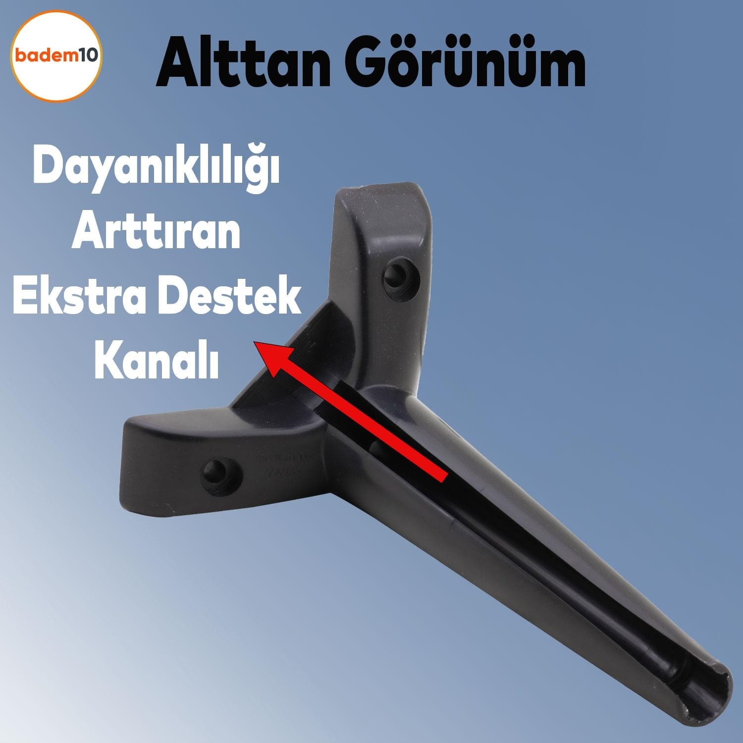 Piko Lüks Mobilya Kanepe Sehpa Tv Ünitesi Koltuk Ayağı 19 cm Siyah Baza Ayakları
