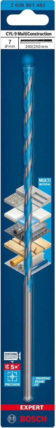 BOSCH Expert 7X250 mm Cyl-9 Çok Amaçlı Matkap Ucu 2608901483