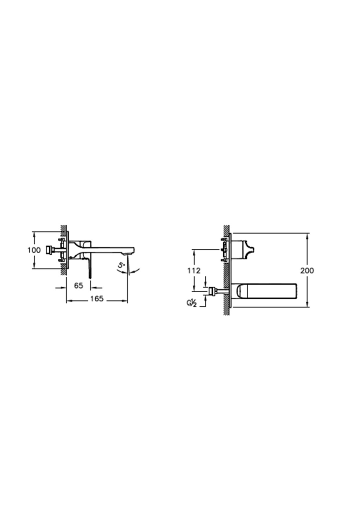 Suit L A4248623 Ankastre Lavabo Bataryası - Altın