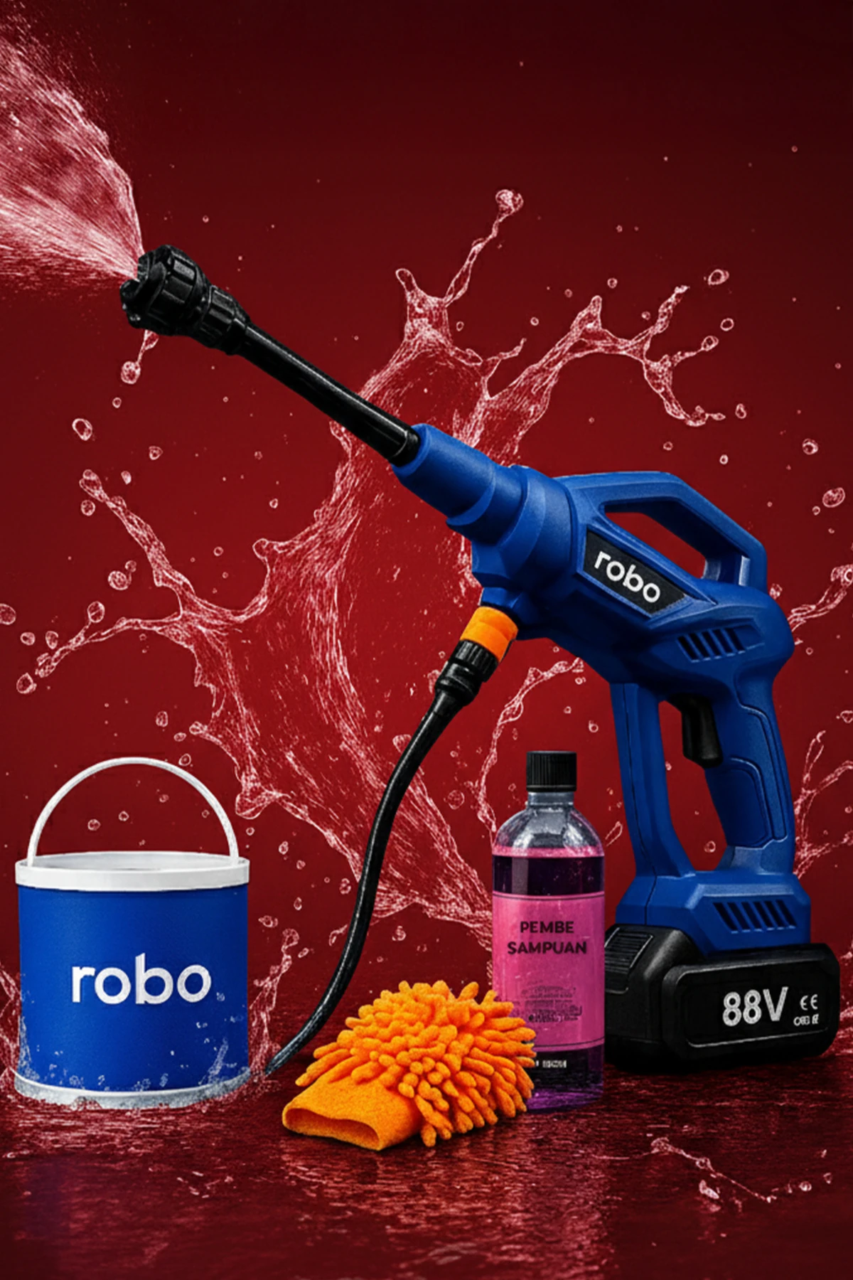 Ultra 3 Kovalı Pembe Köpük Hediyeli yüksek Basınçlı yıkama makinesi