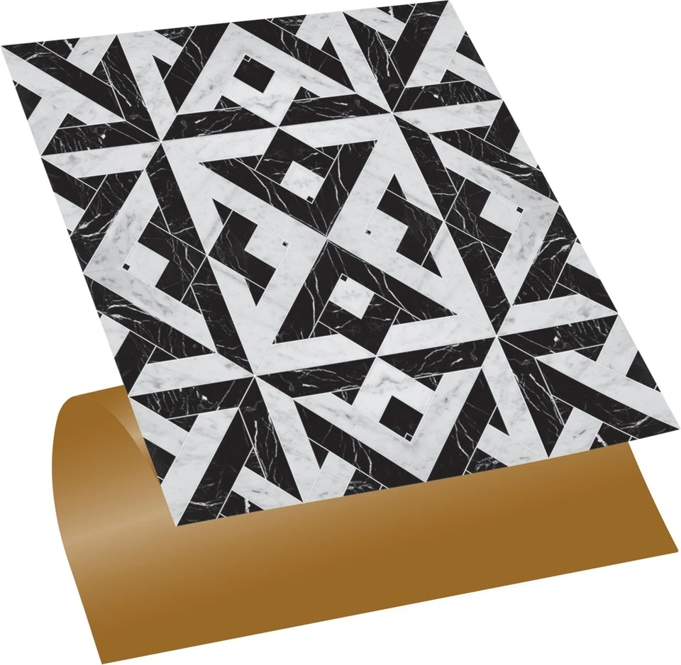 Kendinden Yapışkanlı Silinebilir Mermer 008 Desenli Pvc Karo 30X30 cm (33 Adet) 3m2