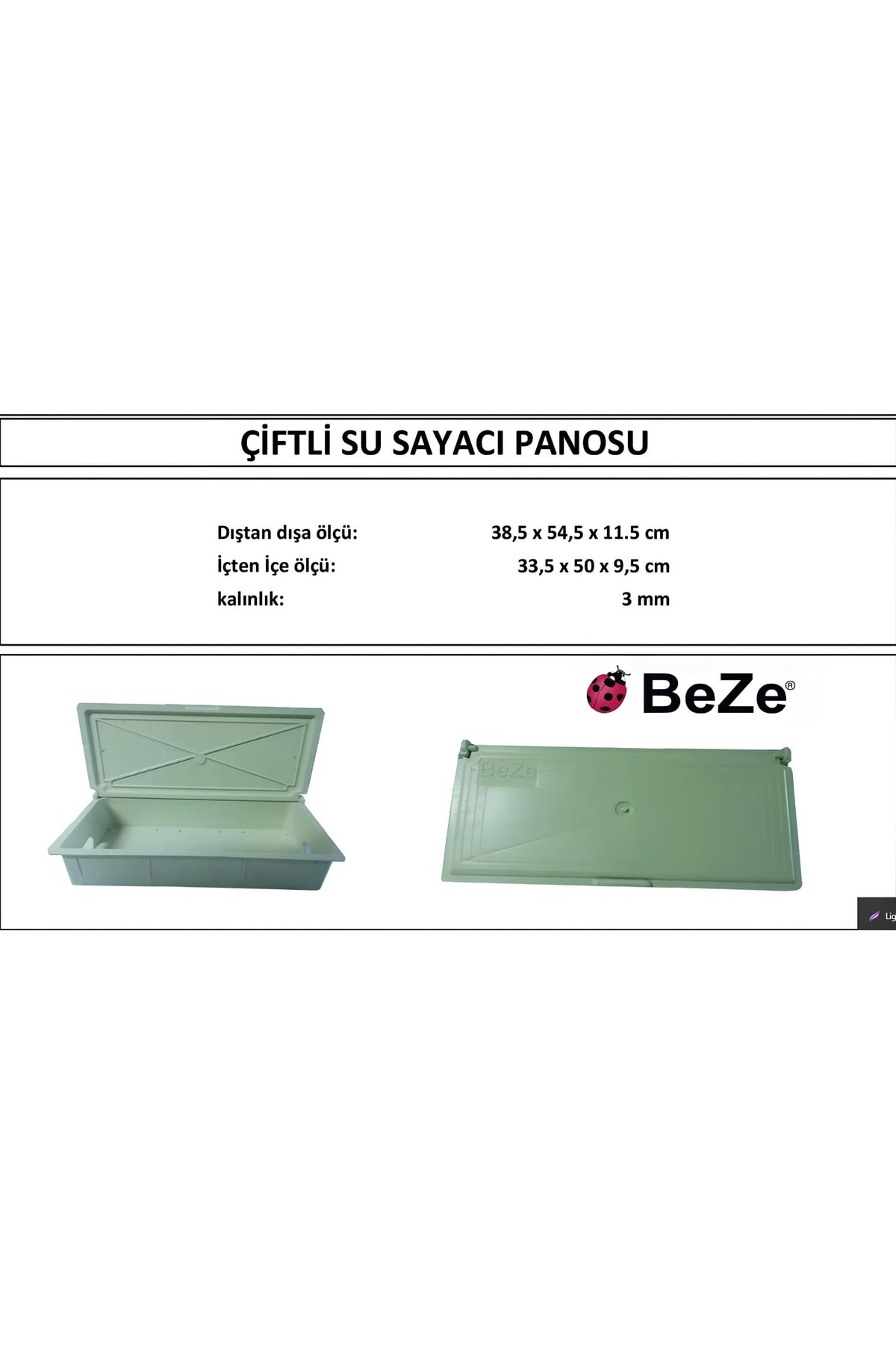 Su Sayaç Dolabı Çiftli