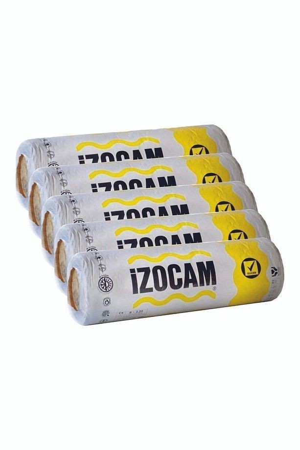 Camyünü 10 Cm. Çatı Şiltesi Folyosuz 48m2 / 5 rulo (1 rulo = 120 Cmx8 Mt)