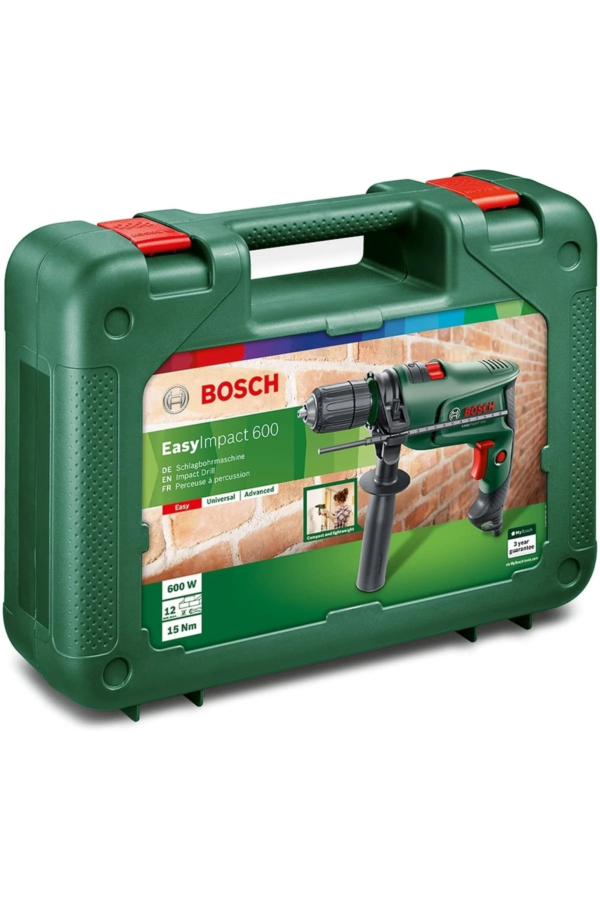 Darbeli Matkap 600 Watt 13mm + 15 Parça Matkap Ucu Vidalama Ucu + 25 Parça Vidalama Ucu Seti