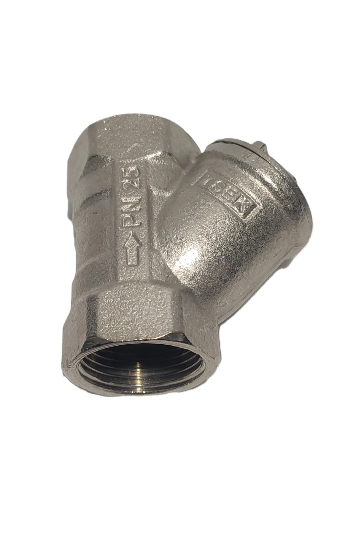 1" Sarı / Krom Pislik Tutucu Su Filtresi Dn25 - Threaded Strainer