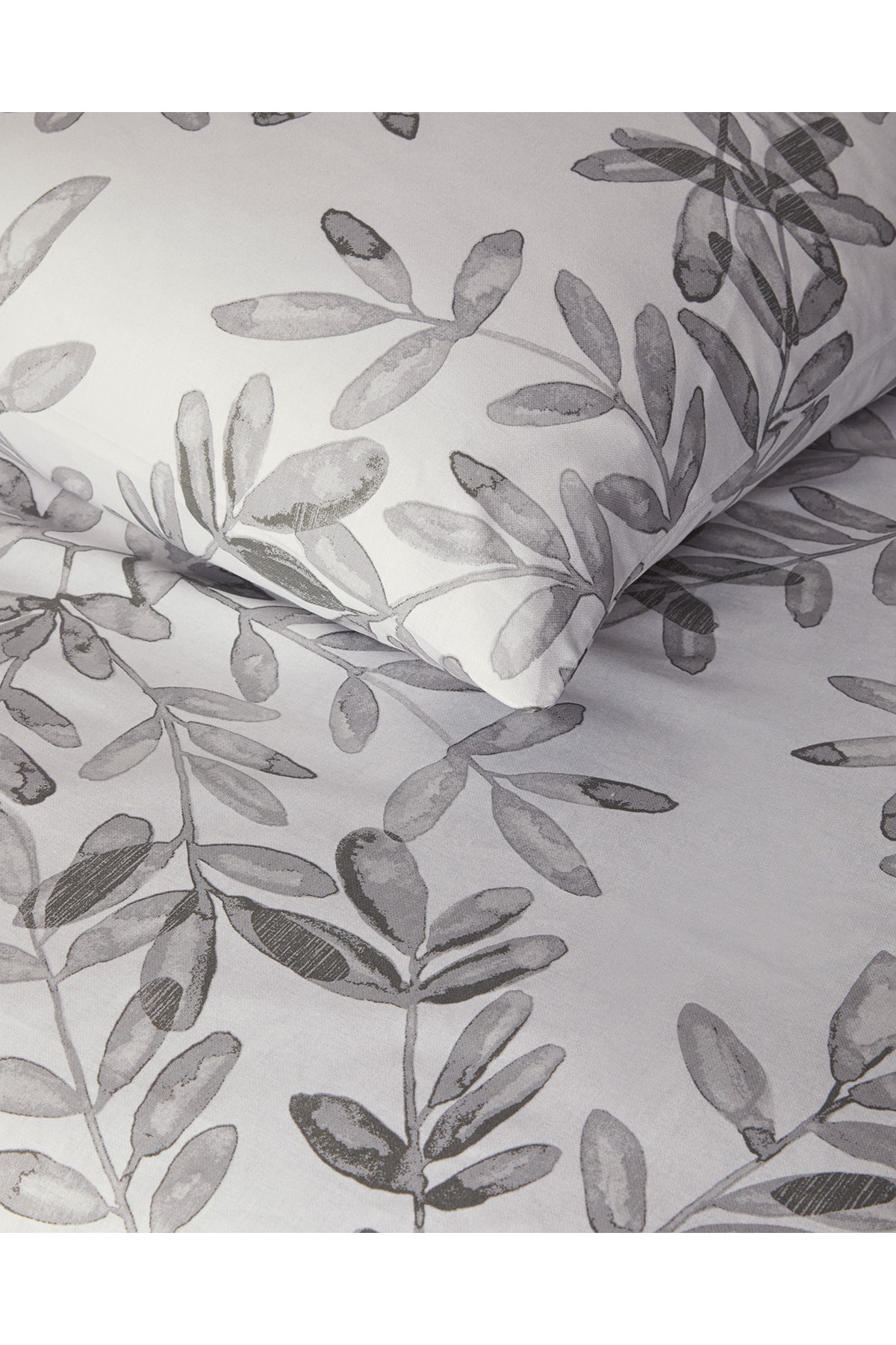 Olive Twig Krep Tek Kişilik Nevresim Takımı Zeytin Yeşili