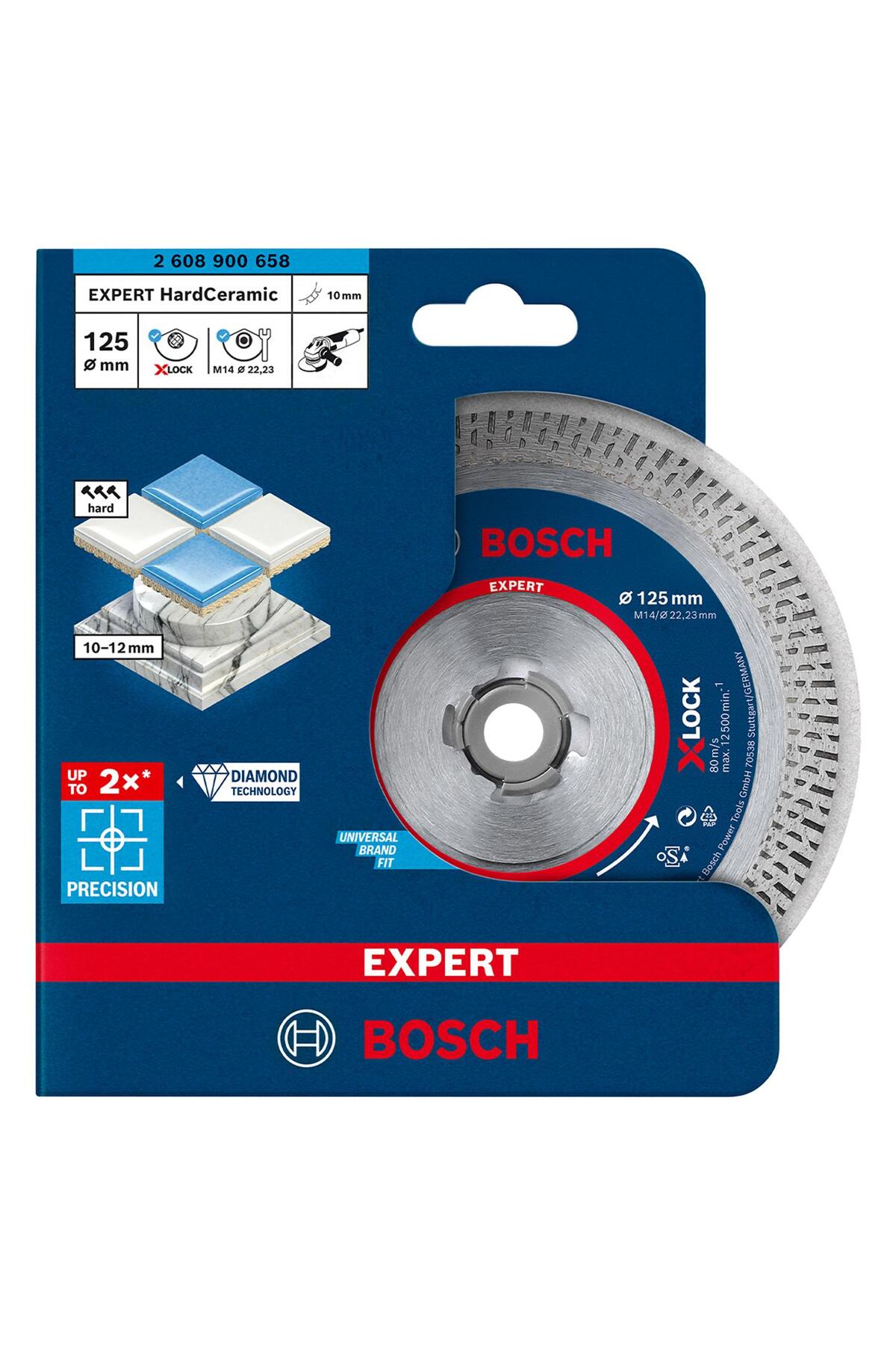 EXPERT HardCeramic X-LOCK Elmas Kesme Diski 125 x 22,23 x 1,4 x 10 mm