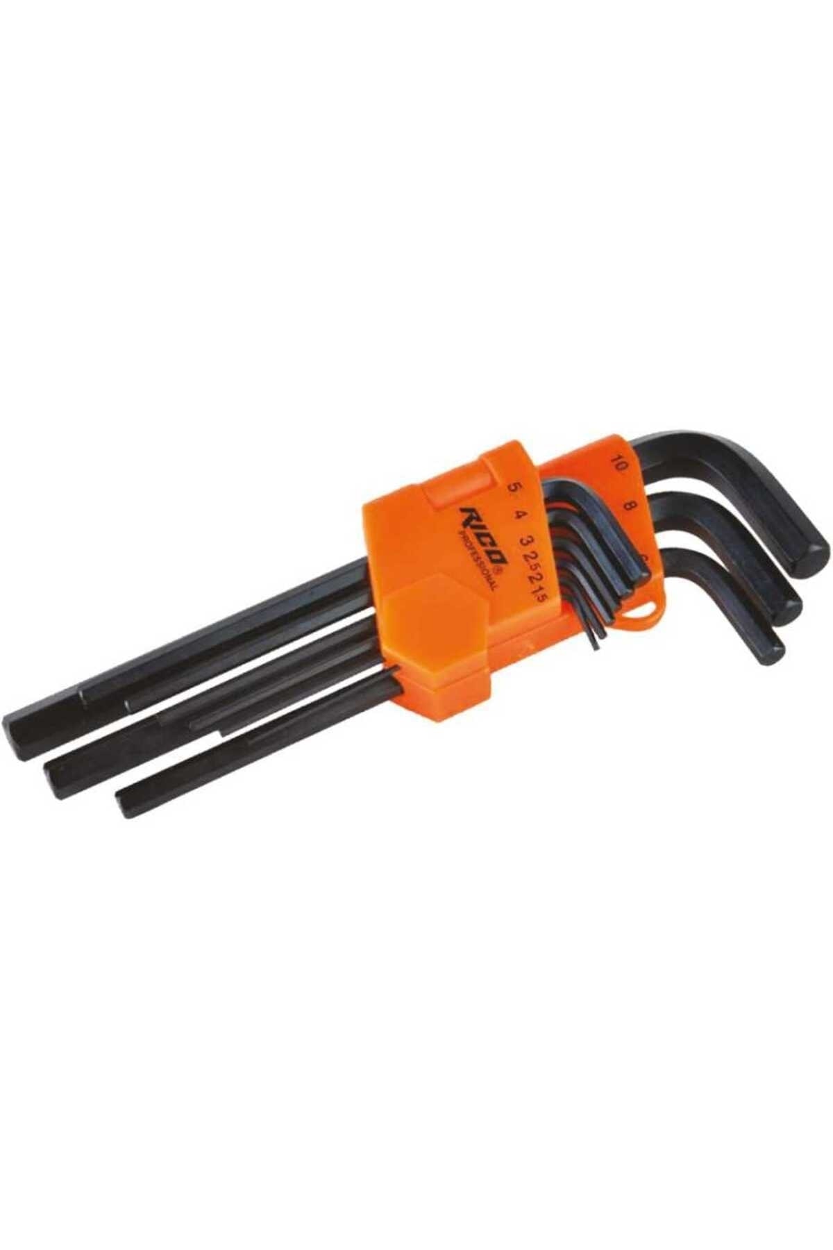 9 Parça Düz Uzun Allen Anahtar Takımı 013-rc0215