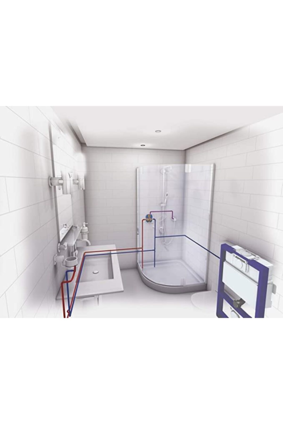 Rapid Sl Gömme Rezervuar Pnömatik Alçıpan Tipi Kısa 15 Cm - 38526000