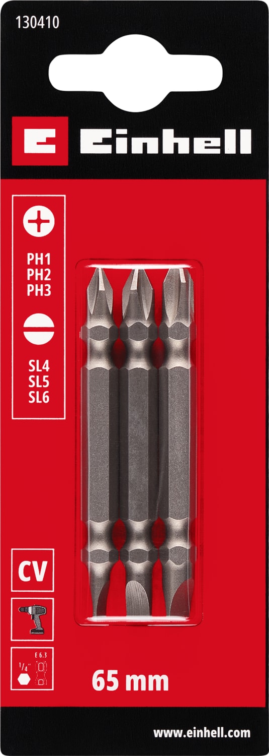 Düz Bits Ucu 65 mm Yıldız Düz Uç Seti 3 Adet