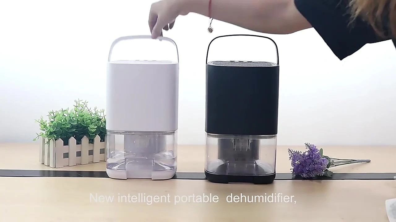 Nem Alıcı Cihaz 1000 ml Su Hazneli Sessiz Rutubet Giderici Nem Alma Makinesi Gece Lambalı