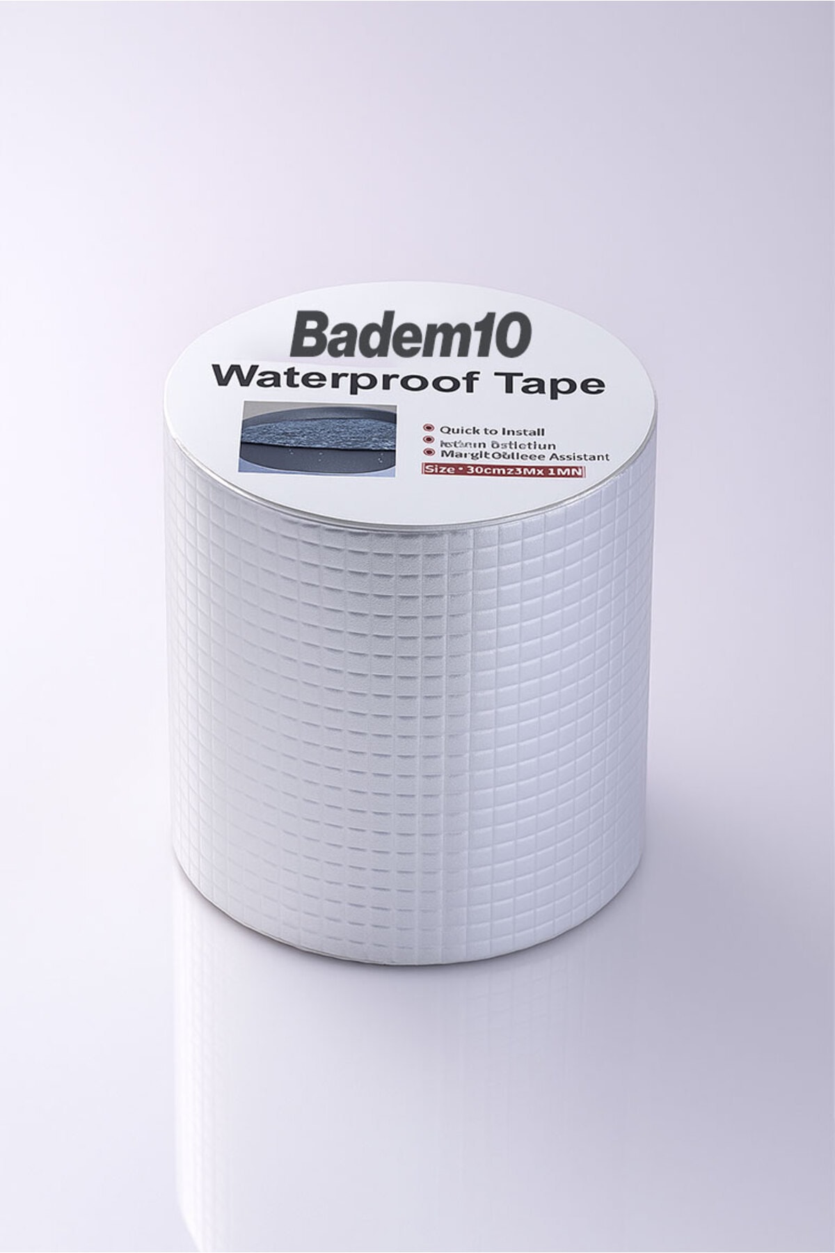 5 Adet Çatı Izolasyon 9.6 Cm X 2 Mt Su Sızdırmazlık Geçirmezlik Yalıtım Çamur Tamir Boru Bant Bandı