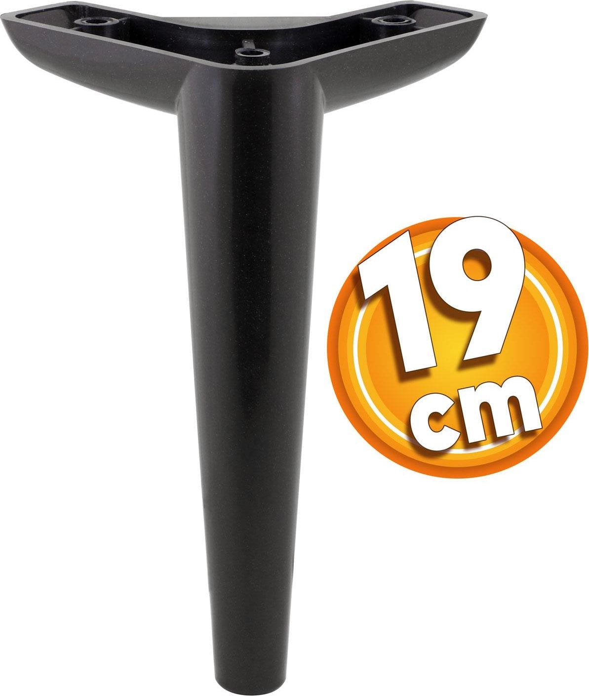 Piko Lüks Mobilya Kanepe Sehpa Tv Ünitesi Koltuk Ayağı 19 cm Siyah Baza Ayakları