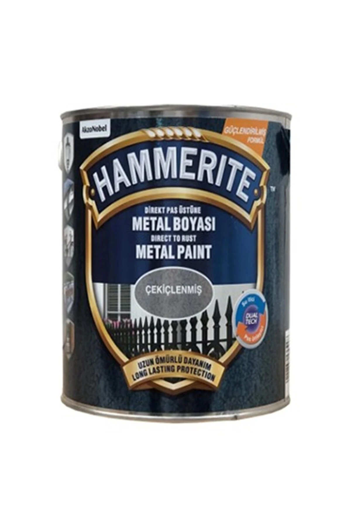 Hammerite Metal Boyası Çekiçlenmiş Desen Koyu Yeşil 0,75 Lt