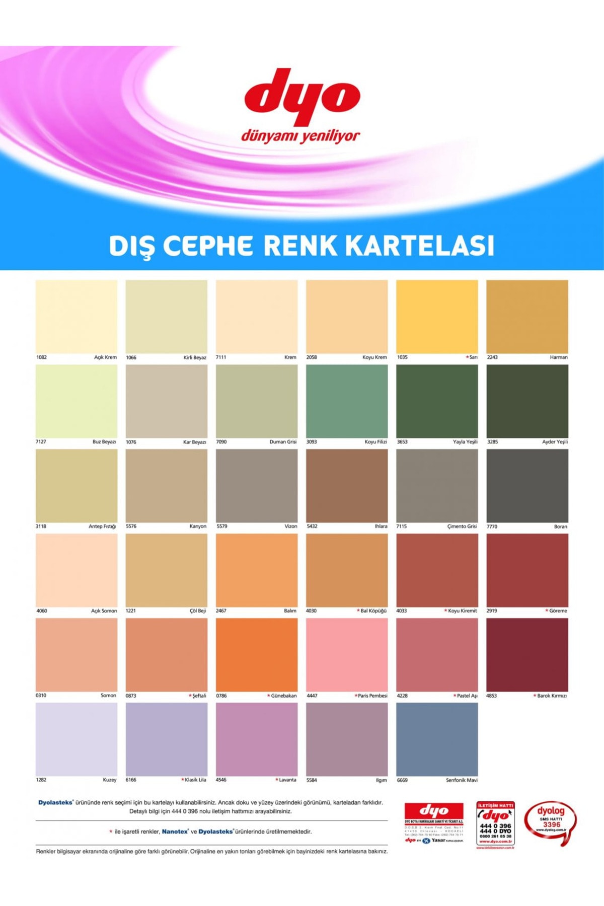 DYO tex Dış Cephe Duvar Boyası 2,5 Lt