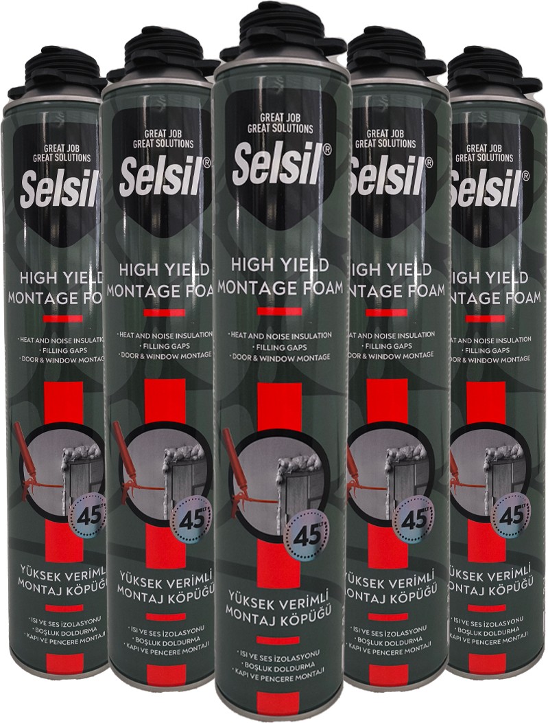 Yüksek Verimli Montaj Köpüğü 850gr. Tabancalı (16 Adet/1koli)