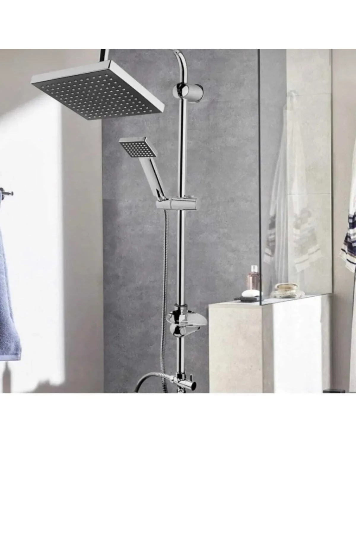 Duş Seti Tepe Yağmurlama Duş Sistemi Pirinç Malzeme Garantili Banyo Duş Sistemi