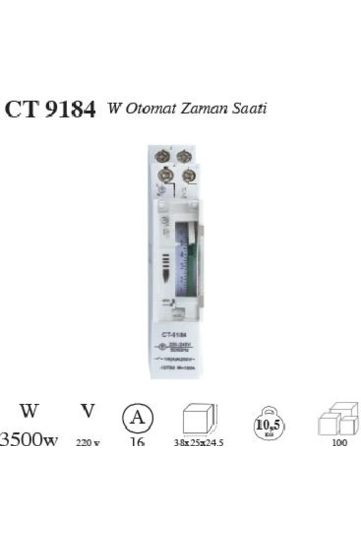 Cata W Otomat Tipi Zaman Saati Ct-9184
