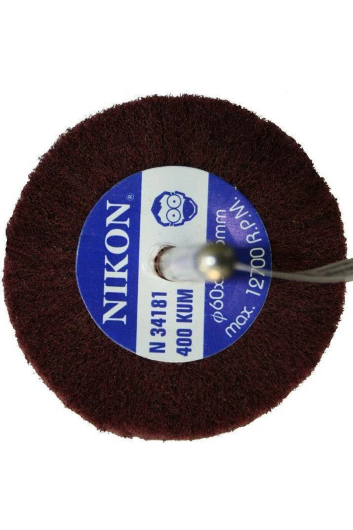 Saplı Mop Keçe Zımpara 40x20 mm-400 Kum