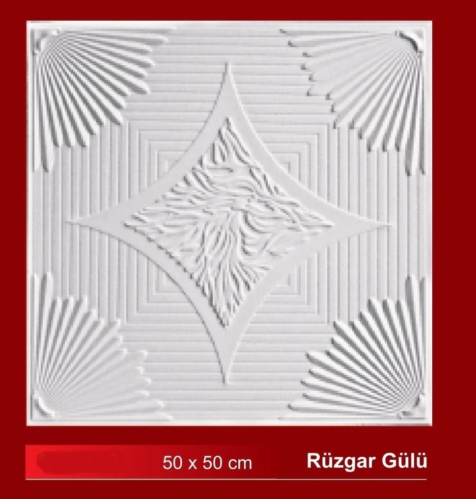 Tavan Kaplama Rüzgar Gülü Desen 20 Adet 5 M2