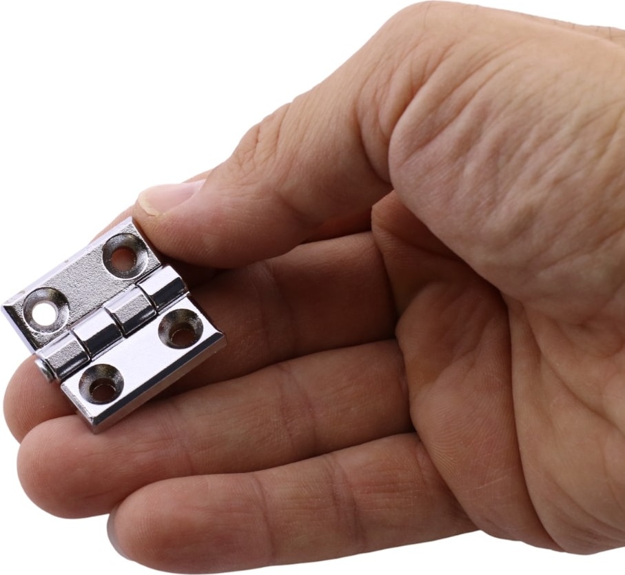 Metal 30X30 mm 4 Adet Yaprak Menteşe Gümüş Krom Kapi Pencere Dolap Mobilya Kapak Menteşe Bağlantı