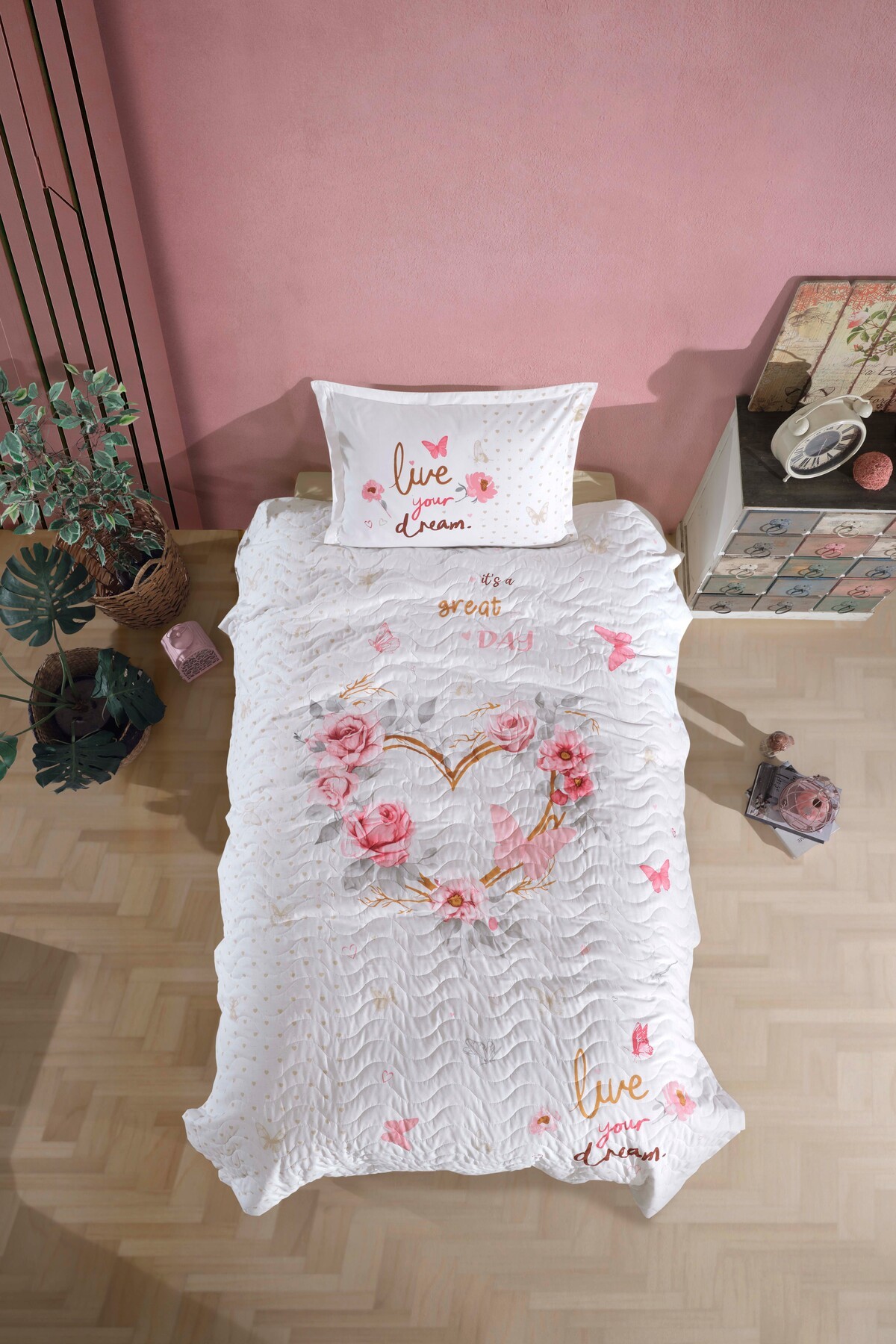 Ranforce %100 Pamuk Tek Kişilik Dört Mevsim Set Dream