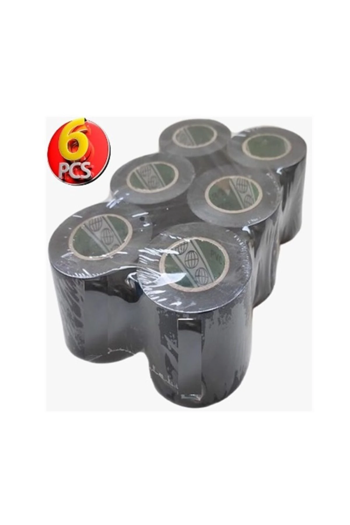 Pvc Isı Yalıtım Eklektrik İzolasyon Bandı 50 Mm X 25 Yrd Siyah 6
