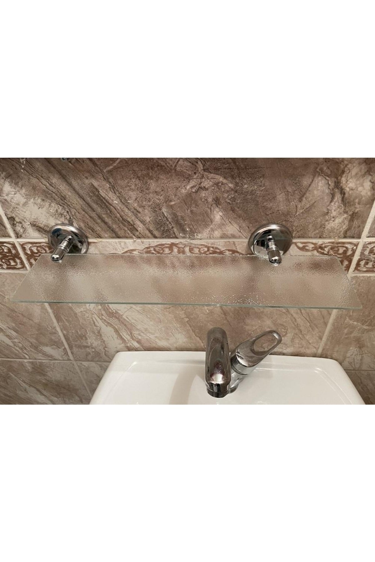 Banyo Tuvalet Ayna Etajer Duvara Monte 40cm