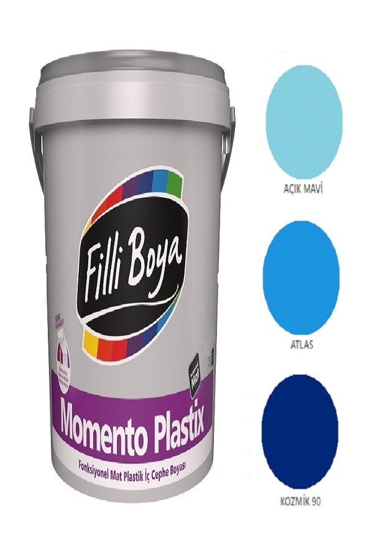 Momento Plastix Fonksiyonel Mat Plastik Iç Cephe Boyası 7.5lt (açık Mavi)