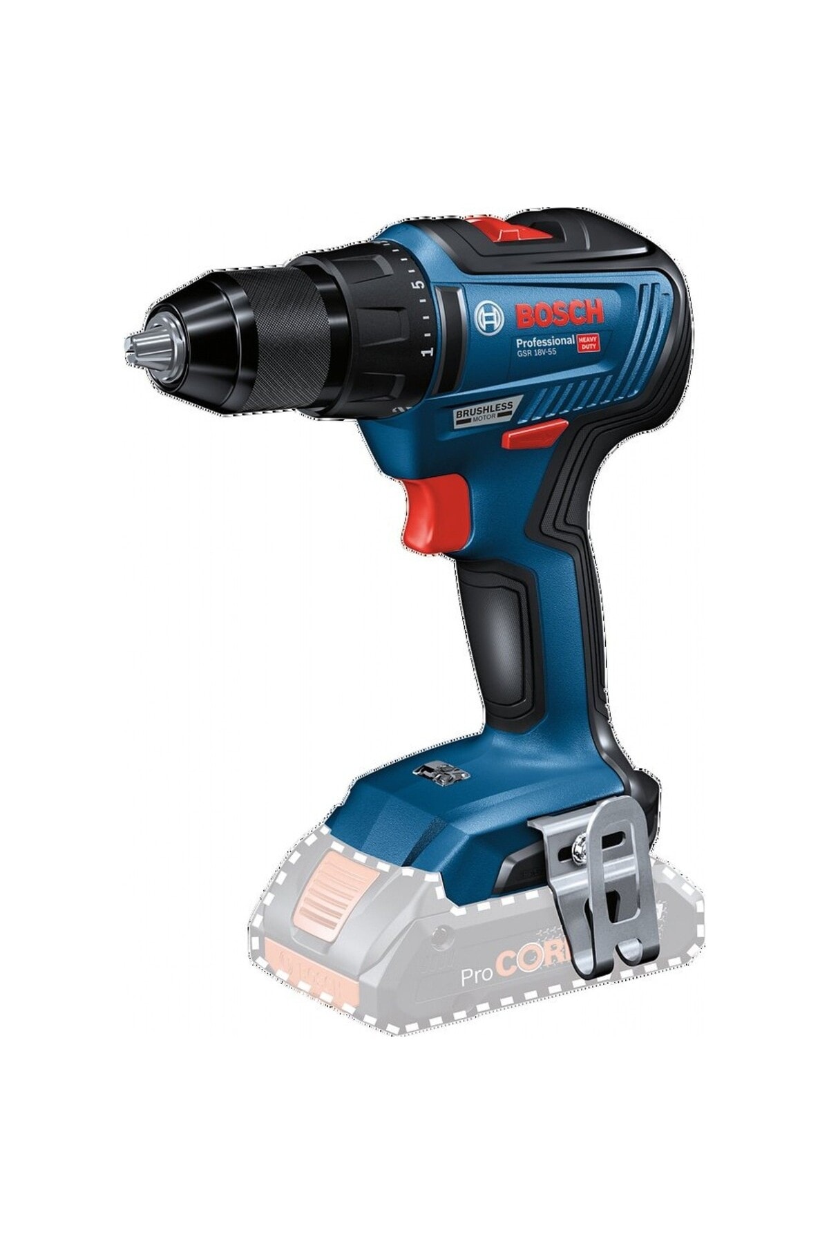 BOSCH GSR 18V-55 Akülü Vidalama Solo