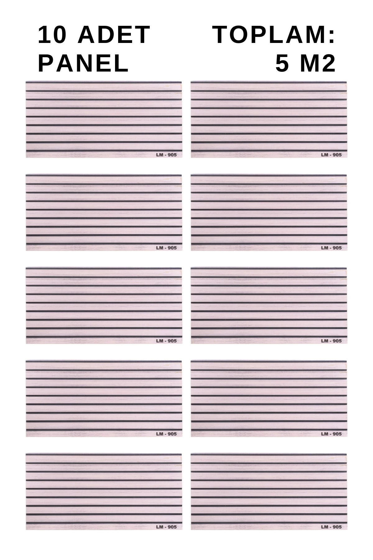 Ahşap Görünümlü Strafor Duvar Paneli 100x50cm LM-905