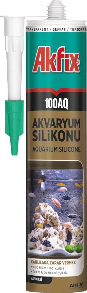 100AQ Akvaryum Silikonu Şeffaf 310ML SA080