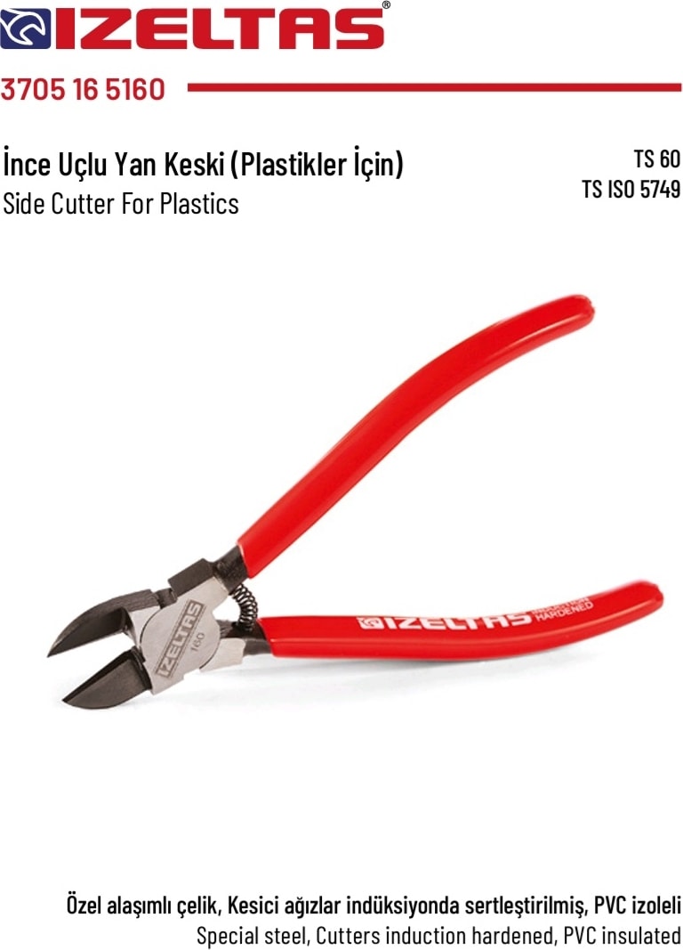 Yan Keski Ince Uçlu 160MM