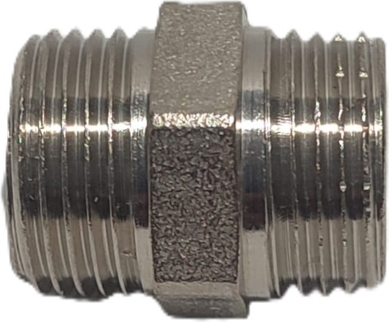 3/8" Sarı / Krom Dişli Nipel DN10 - Chrome Nipple