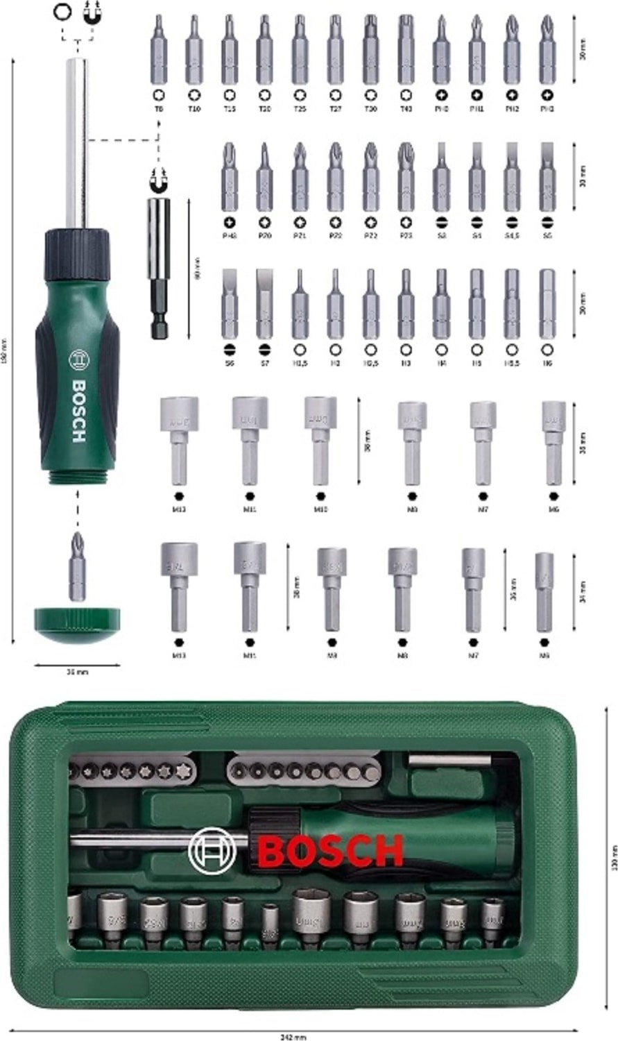BOSCH Vidalama ve Lokma Ucu Seti - 46'lı